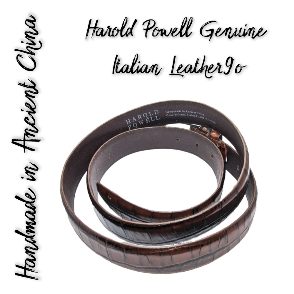 .Harold Powell Genuine Italian Leather. Handmade in Ancient China - Picture 2 of 3